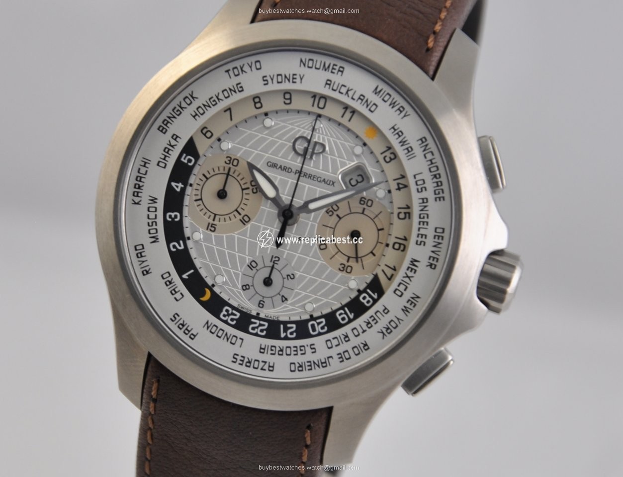 Girard Perregaux Traveller Mens watch Unisex Automatic Titanium 49700-21-132-HBBB