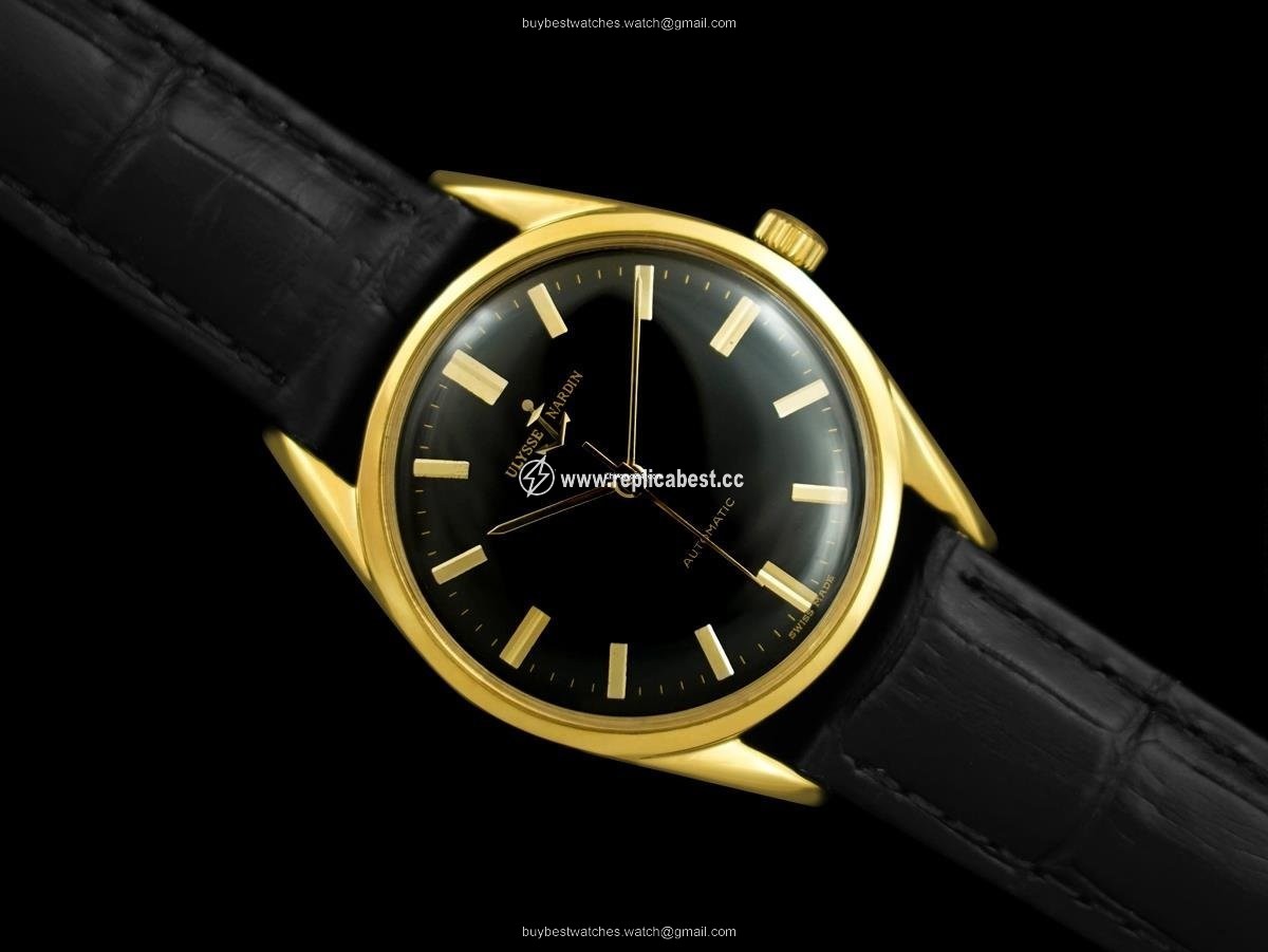 Ulysse Nardin Mens watch Unisex Automatic Gold Steel 8096