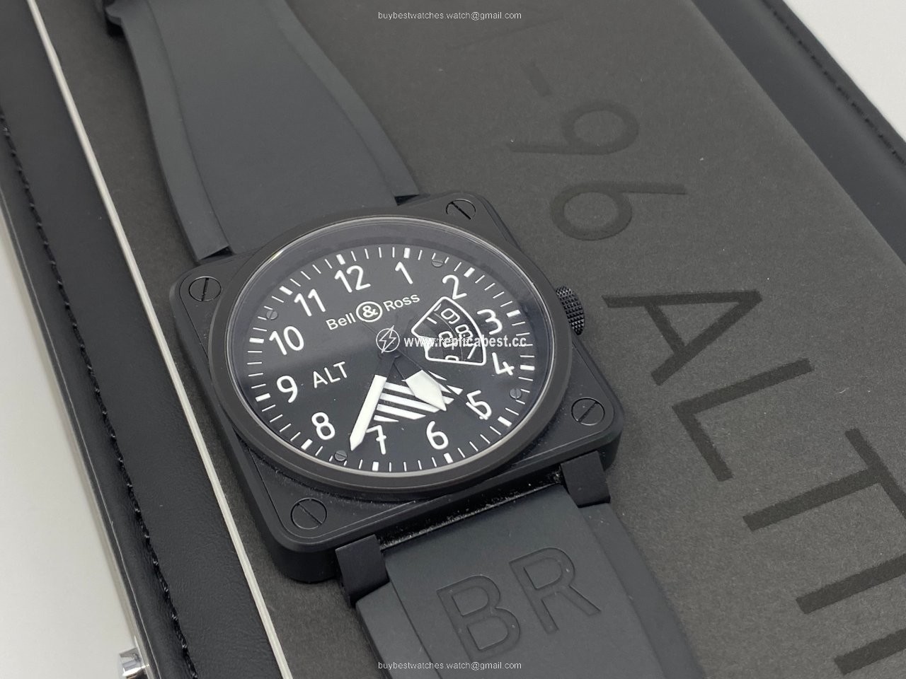Bell & Ross BR 01-96 Grande Date Mens watch Unisex Steel BR0196-ALTIMETER