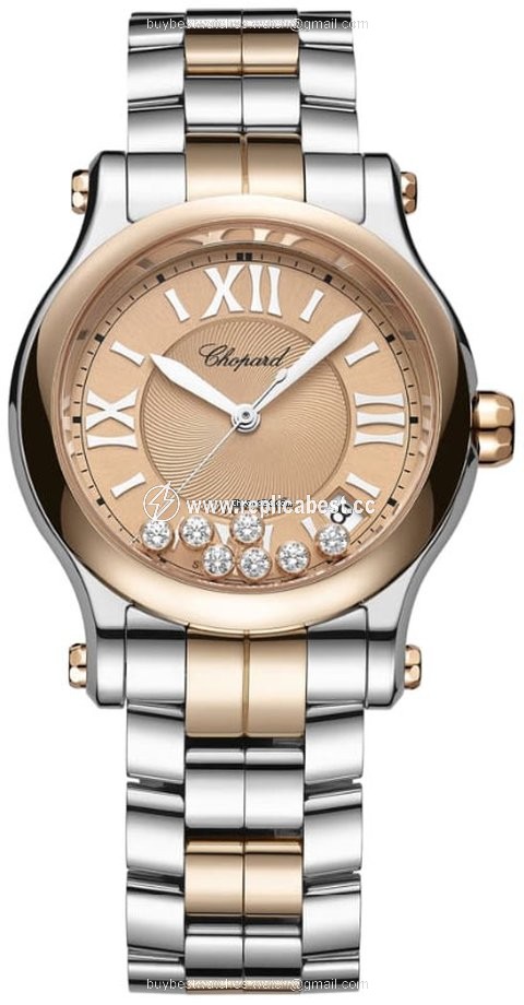 Chopard Happy Sport Womens watch Automatic Gold Steel 278559-6019
