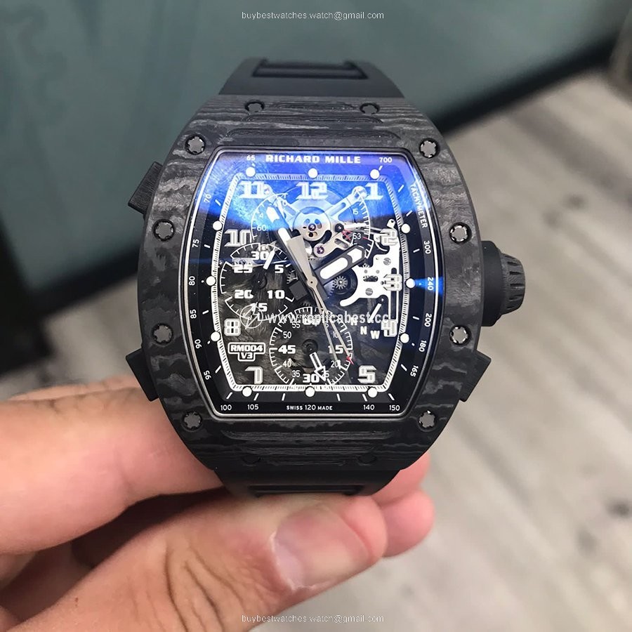 Richard Mille Mens watch Unisex Manual winding Carbon RM004