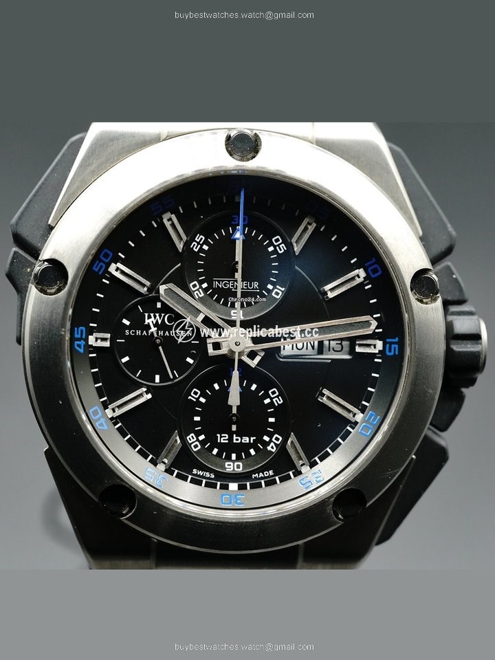 IWC Ingenieur Double Chronograph Titanium Mens watch Unisex Manual winding Titanium IW3865-03