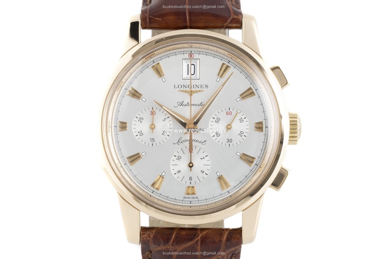 Longines Conquest Heritage Mens watch Unisex Automatic Red gold L1.641.8