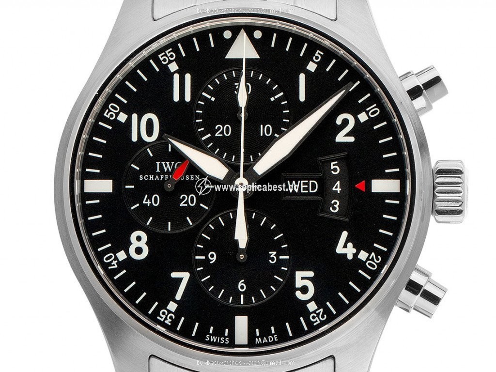 IWC Pilot Chronograph Mens watch Unisex Automatic Steel IW 377704