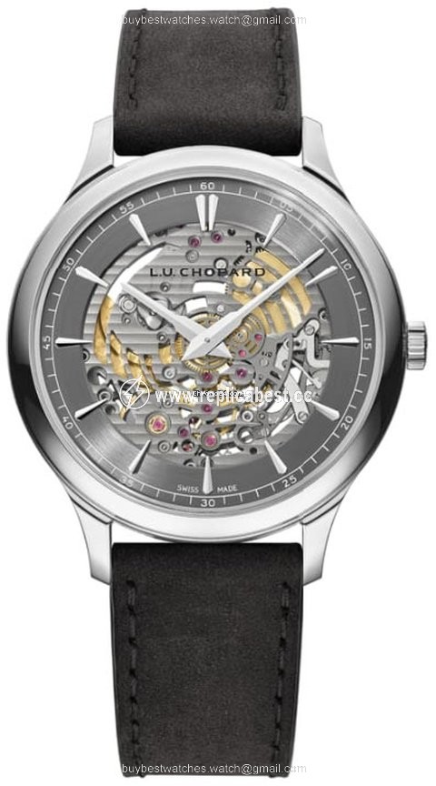 Chopard L.U.C Mens watch Unisex Automatic White gold 161984-1001 Skeletec