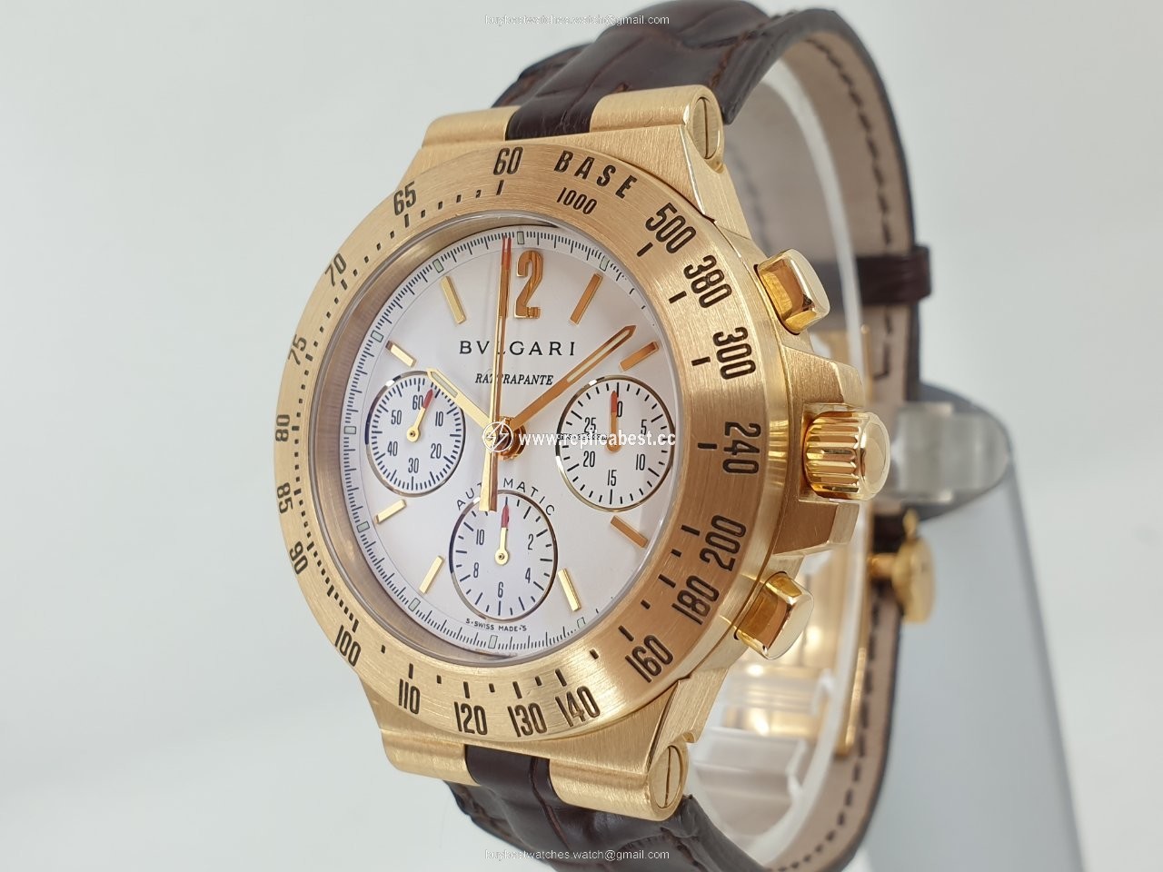 Bulgari Diagono Mens watch Unisex Automatic Yellow gold CH 40 G TA RA