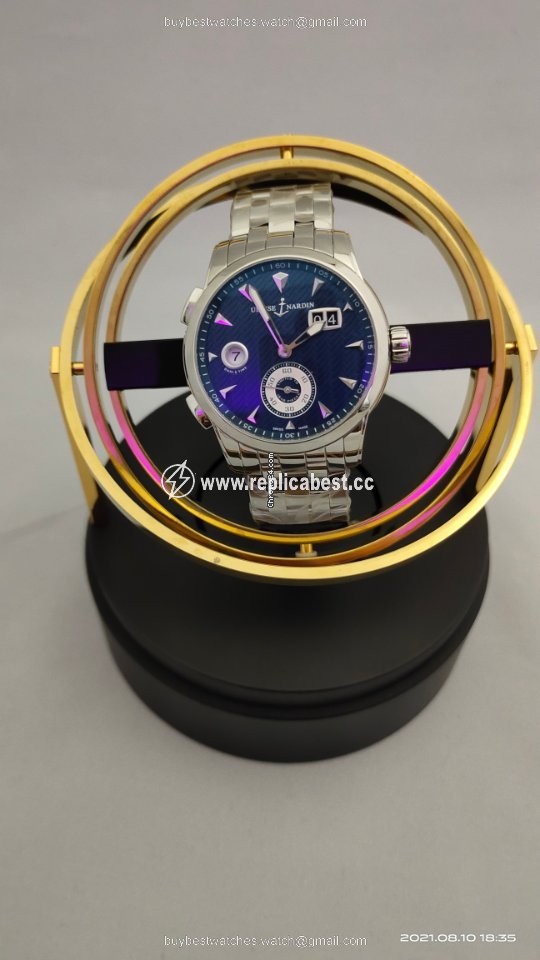 Ulysse Nardin Dual Time Mens watch Unisex Automatic Steel 3343-126LE-7 93