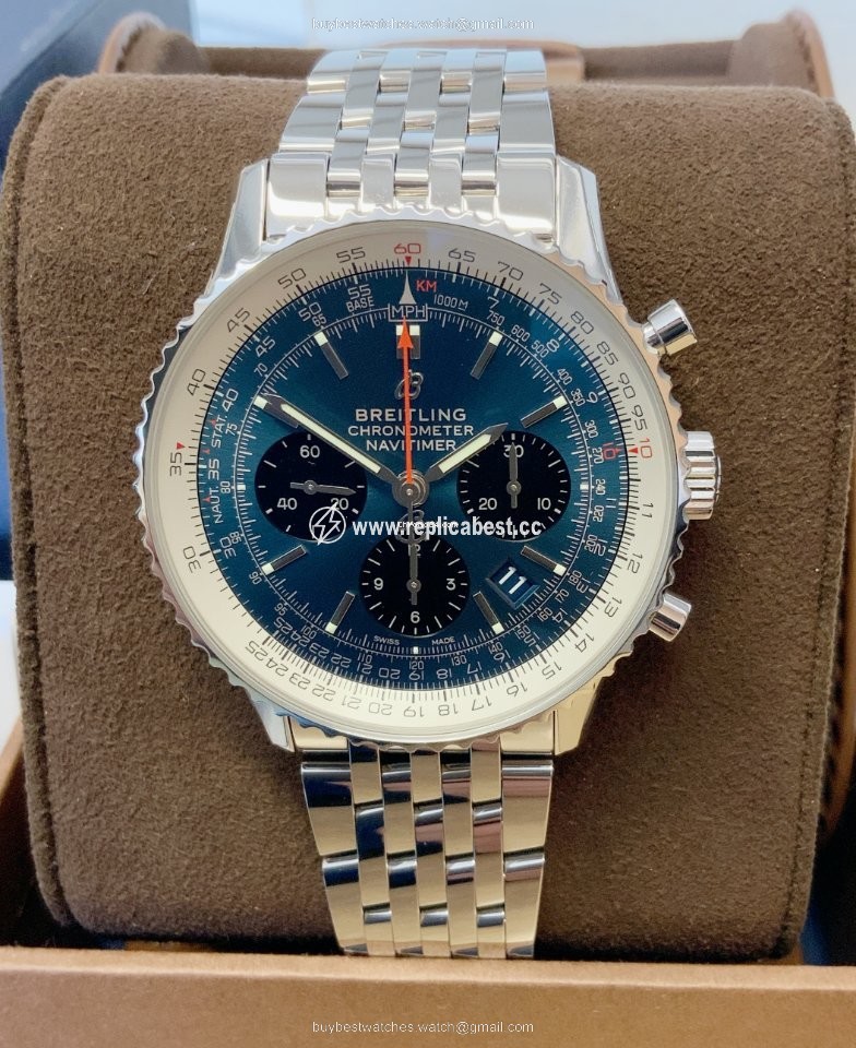 Breitling Navitimer 1 B01 Chronograph 43 Mens watch Unisex Automatic Steel AB0121211C1A1