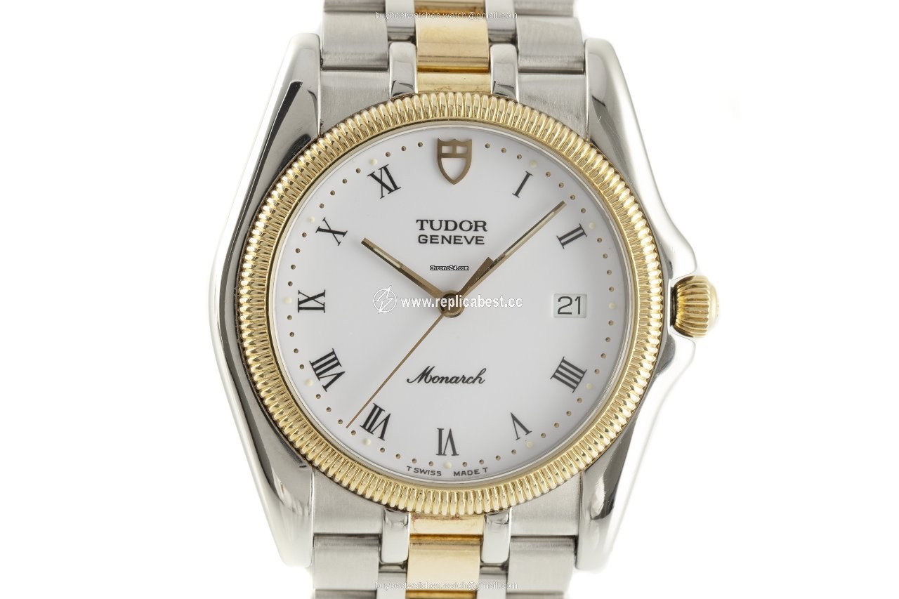 Tudor Monarch Mens watch Unisex Quartz Gold Steel 15633