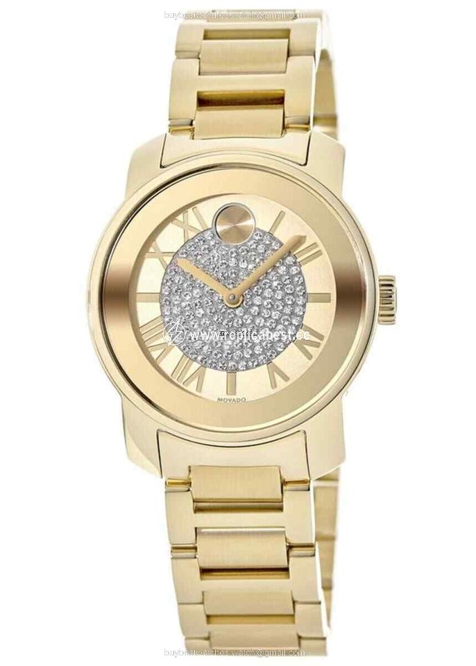 Movado Bold Womens watch Quartz Gold Steel 3600255