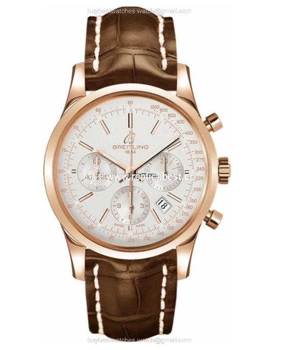 Breitling Transocean Chronograph Mens watch Unisex Automatic Rose gold RB015212 G738 739P