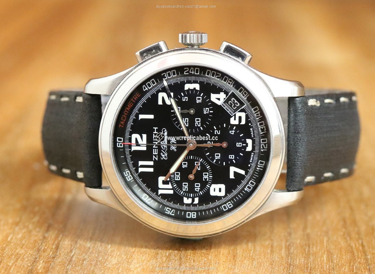 Zenith El Primero Chronograph Mens watch Unisex Manual winding Steel 01.0500.420