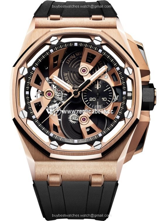 Audemars Piguet Royal Oak Offshore Tourbillon Chronograph Mens watch Unisex Automatic Rose gold 26421OR.OO.A002CA.01