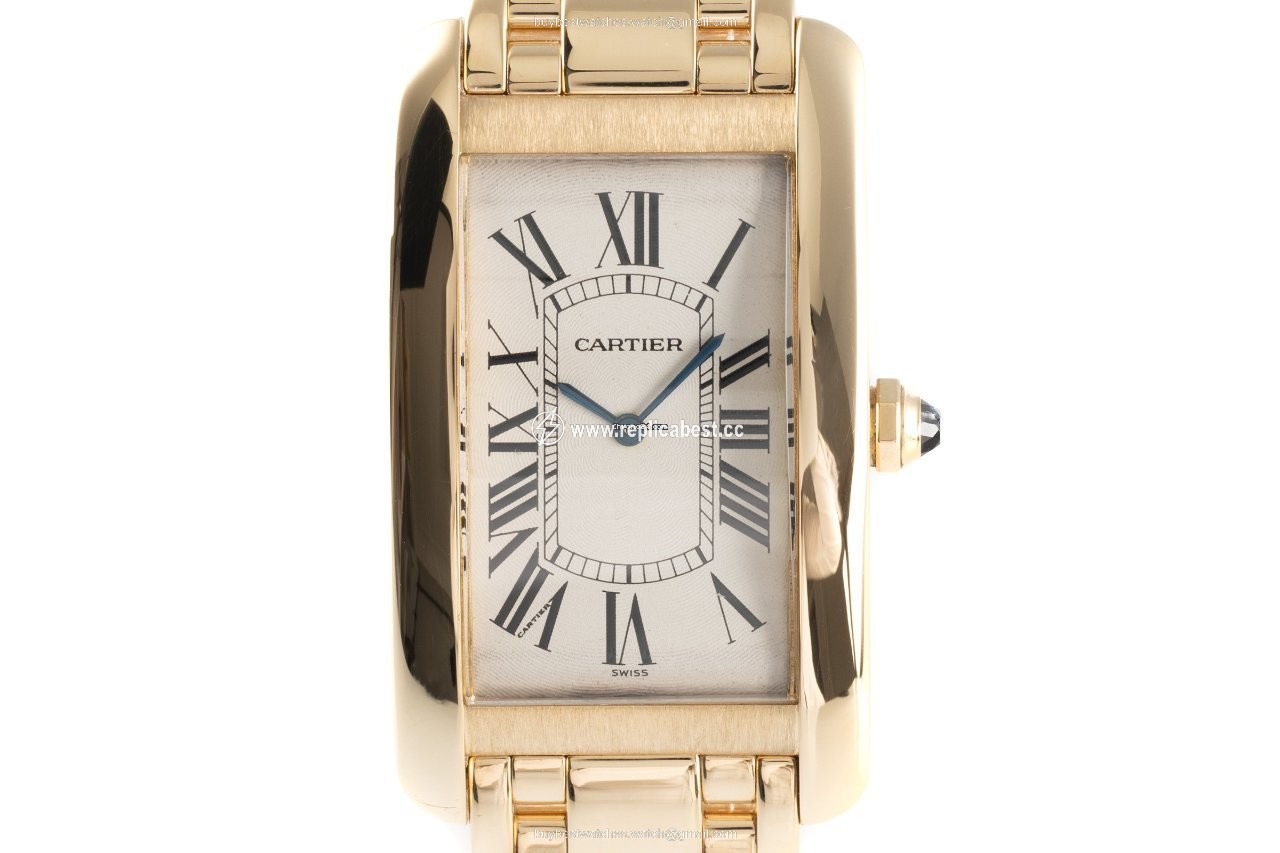 Cartier Tank Americaine Mens watch Unisex Manual winding Yellow gold 1735 1