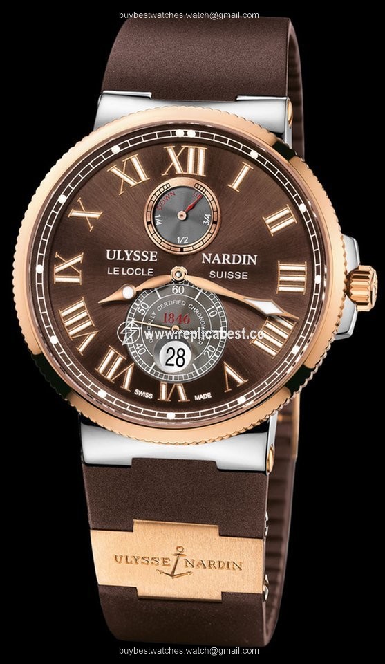 Ulysse Nardin Marine Chronometer 43mm Mens watch Unisex Automatic Gold Steel 265-67-3 45
