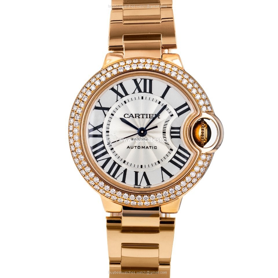 Cartier Ballon Bleu 33mm Womens watch Automatic Rose gold WE902064 3682