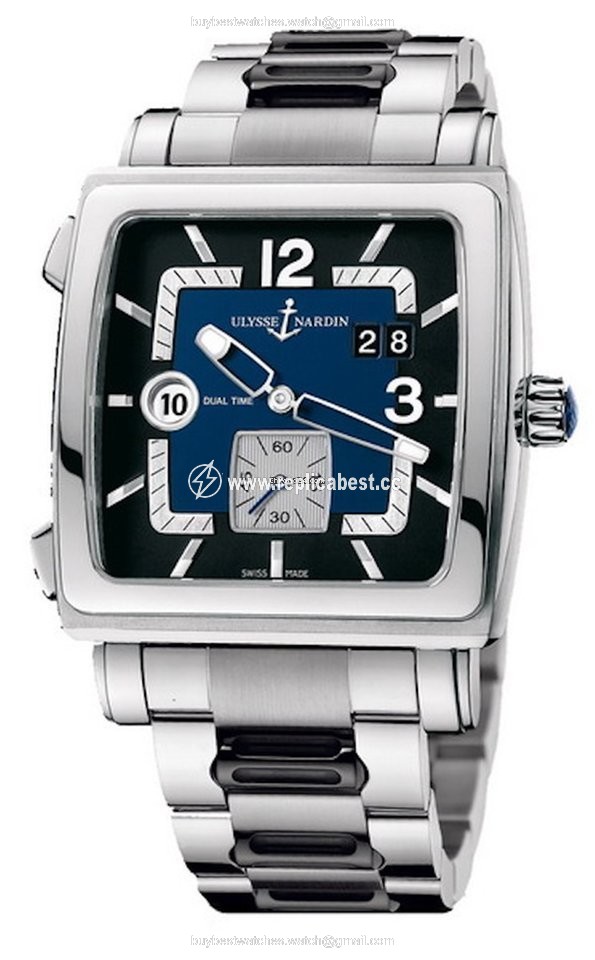 Ulysse Nardin Quadrato Dual Time Mens watch Unisex Automatic Steel 243-92-7