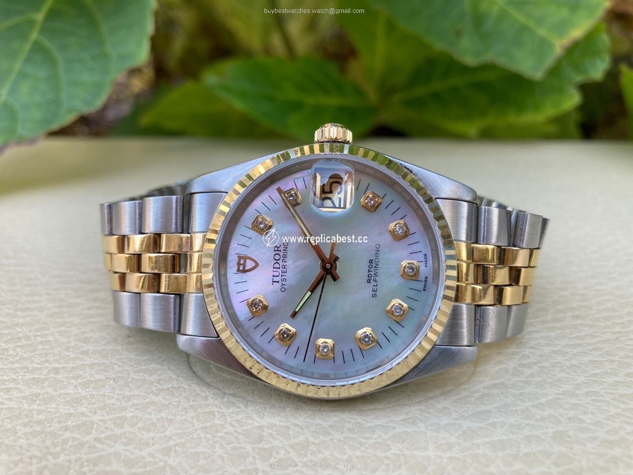 Tudor Prince Date Mens watch Unisex Automatic Gold Steel 75203N