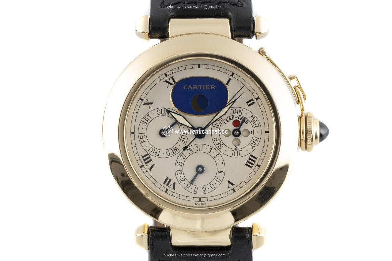 Cartier Pasha Mens watch Unisex Quartz Yellow gold 30003