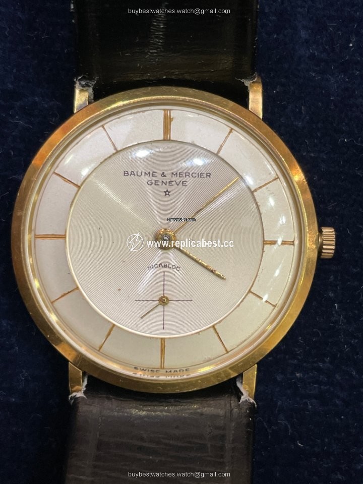 Baume & Mercier Mens watch Unisex Manual winding Yellow gold 3568