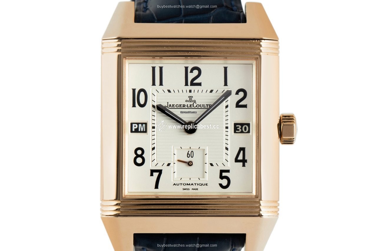 Jaeger-LeCoultre Reverso Squadra Hometime Mens watch Unisex Automatic Red gold 230.2.77