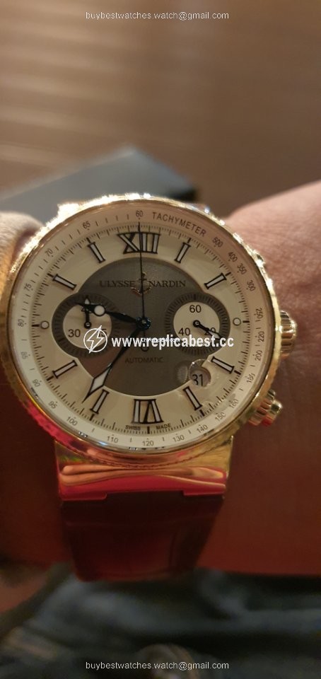 Ulysse Nardin Marine Chronograph Mens watch Unisex Automatic Yellow gold 356-66 354