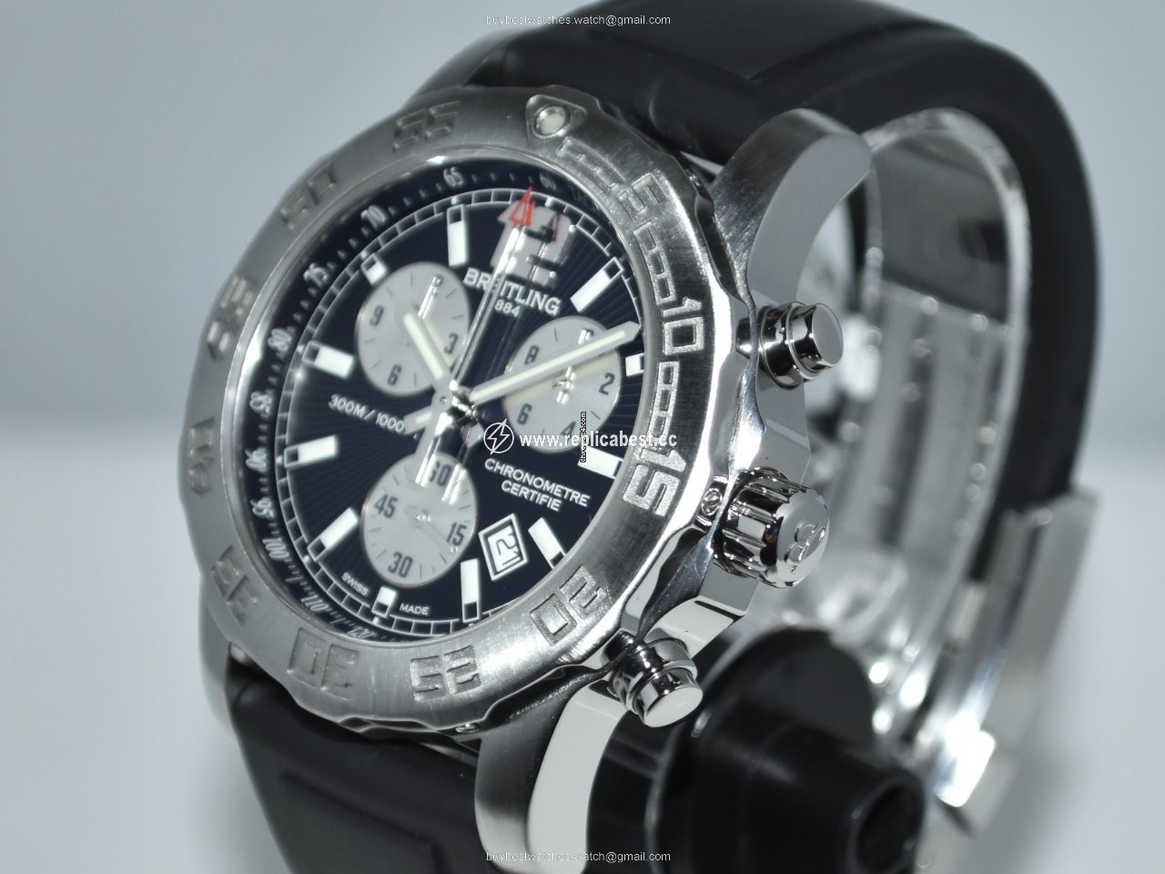Breitling Colt Chronograph II Mens watch Unisex Quartz Steel A7338710 BB49