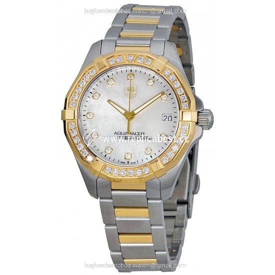 TAG Heuer Aquaracer Lady Mens watch Unisex Quartz Gold Steel WAY1353.BD0917