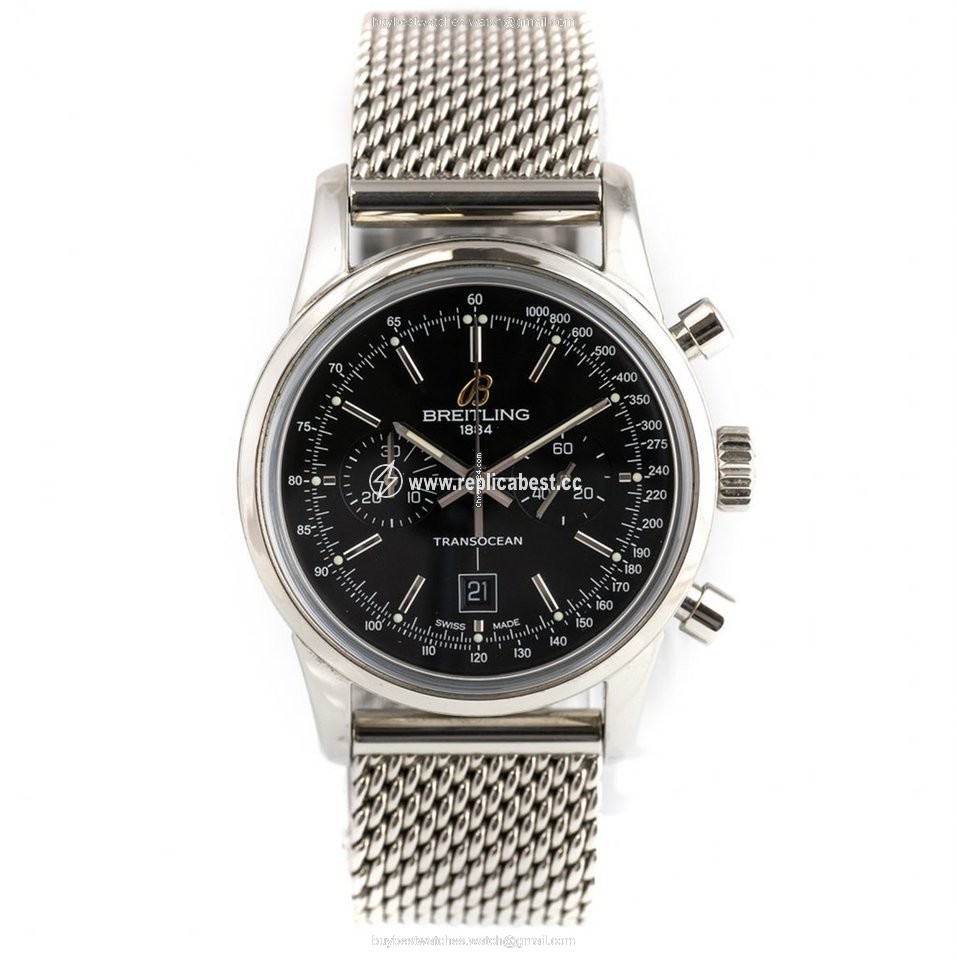 Breitling Transocean Chronograph 38 Mens watch Unisex Automatic Steel A4131012 BC06