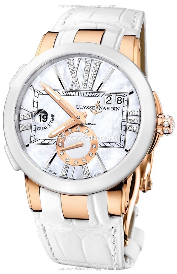 Ulysse Nardin Executive Dual Time Lady Mens watch Unisex Automatic Rose gold 246-10 391