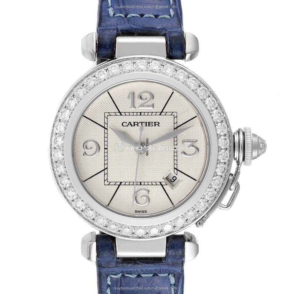 Cartier Pasha Womens watch Automatic White gold WJ111651