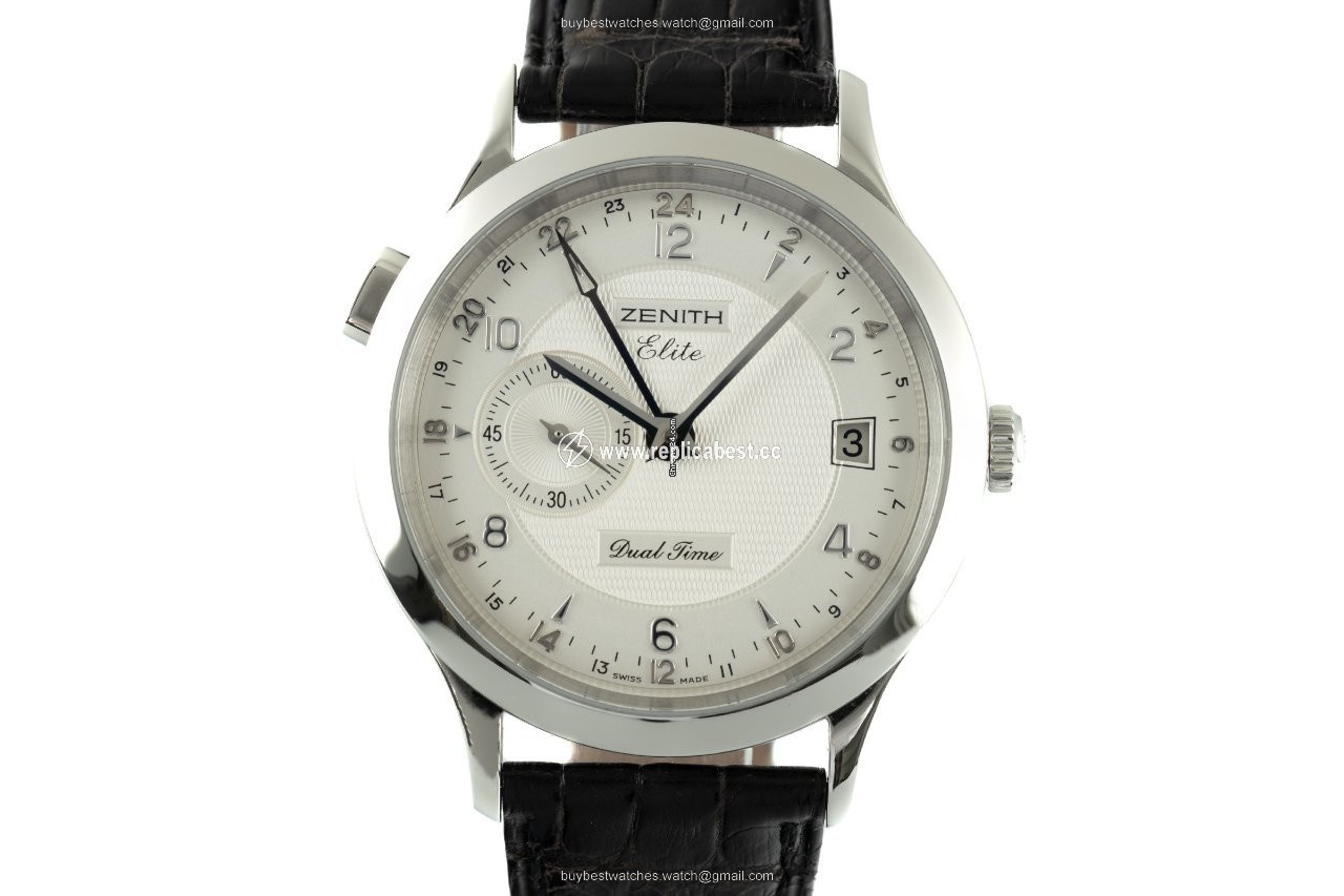 Zenith Elite Dual Time Mens watch Unisex Automatic Steel 03.1125.682