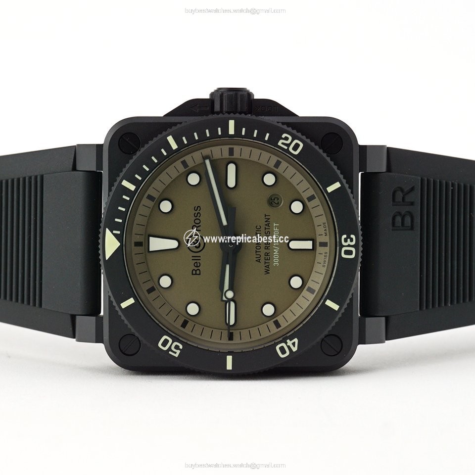 Bell & Ross BR 03 Mens watch Unisex Automatic Ceramic BR0392-D-KA-CE SRB
