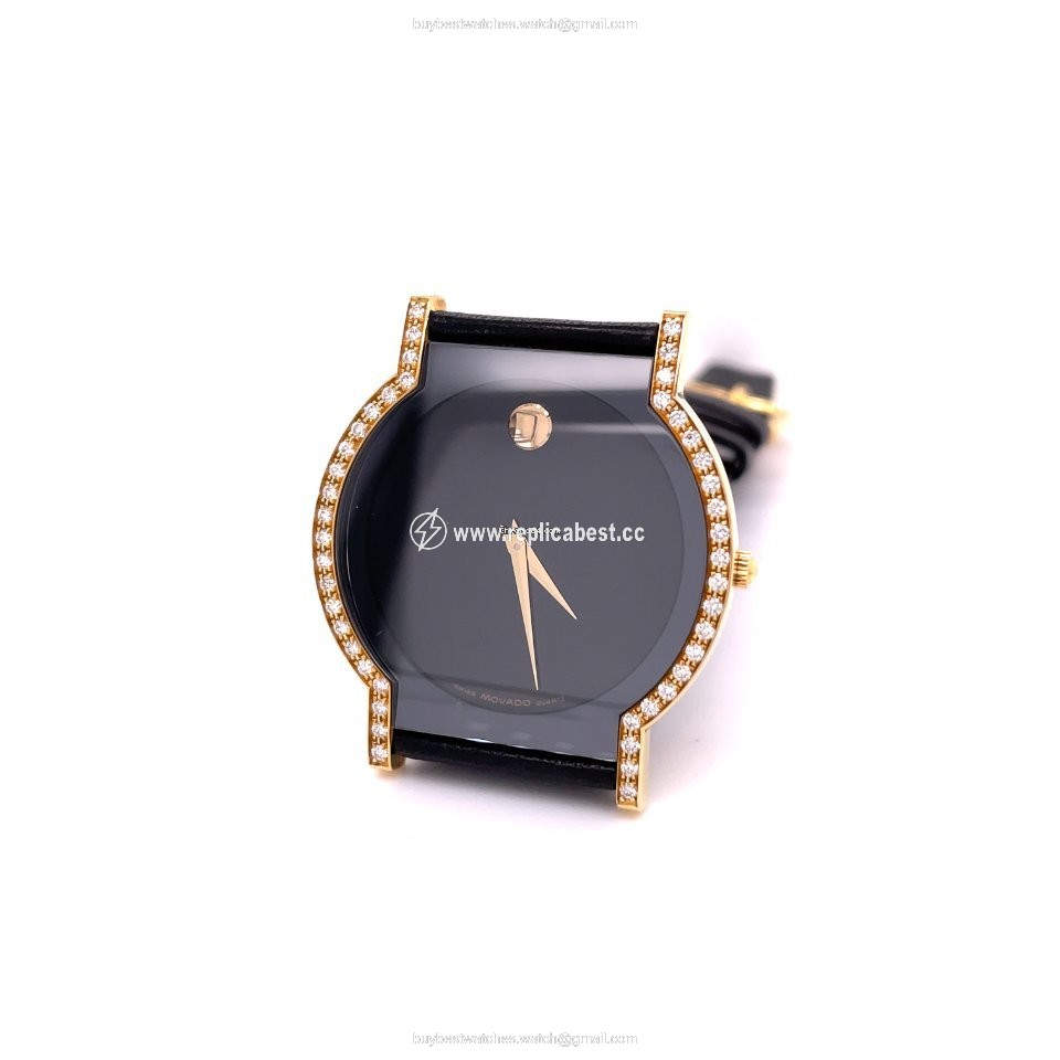 Movado Museum Mens watch Unisex Quartz Yellow gold 41-40-8704