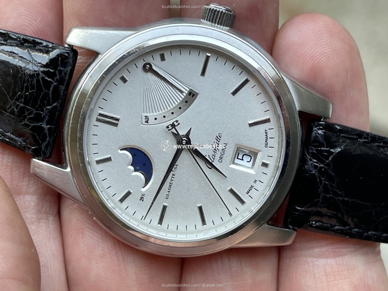 Glashutte Original Senator Power Reserve Display Mens watch Unisex Automatic Steel 39-44-04-12-04