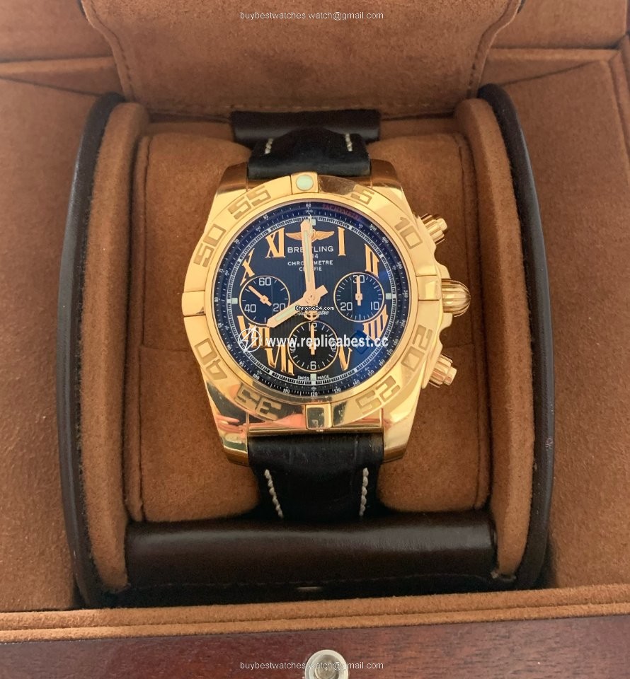 Breitling Chronomat 44 Mens watch Unisex Automatic Rose gold HB011012 B957