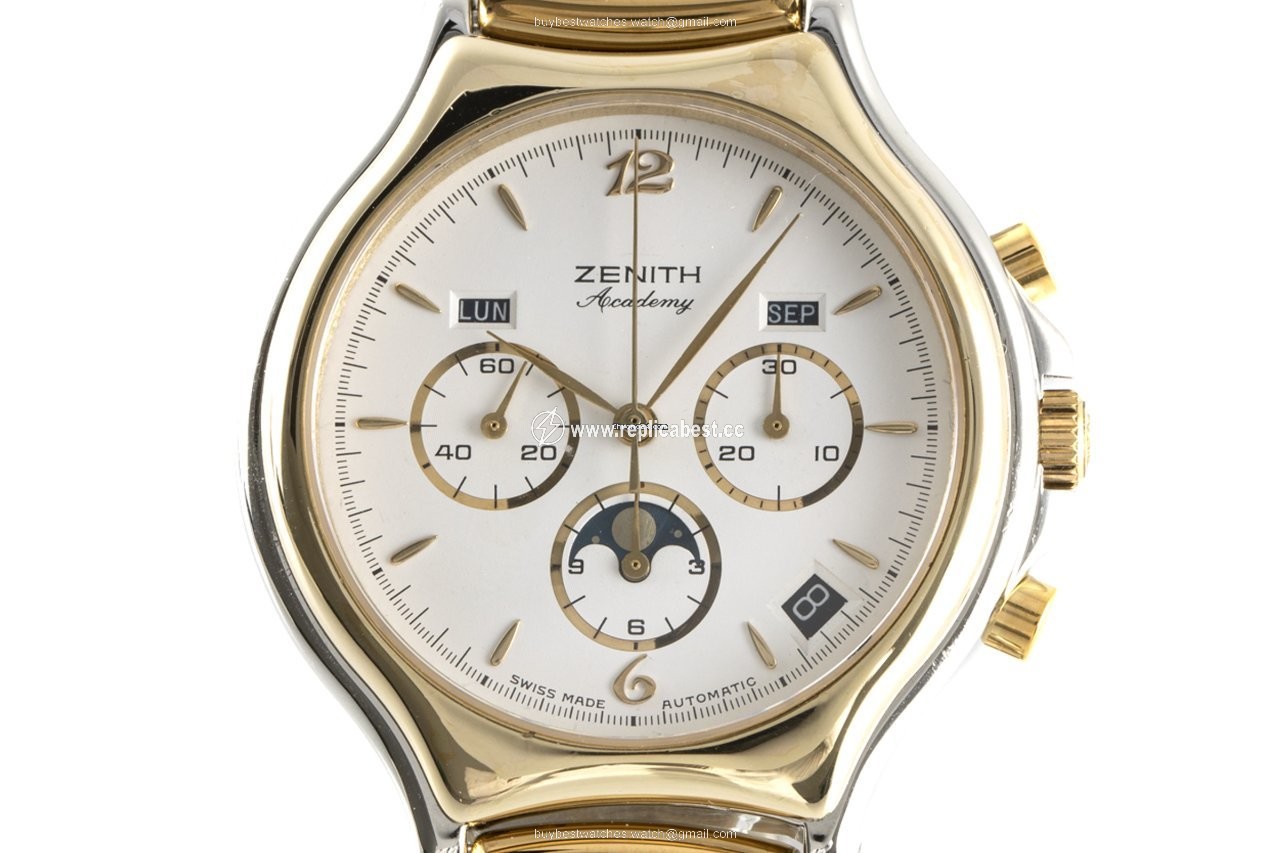 Zenith Academy Mens watch Unisex Automatic Gold Steel 59.6000.410