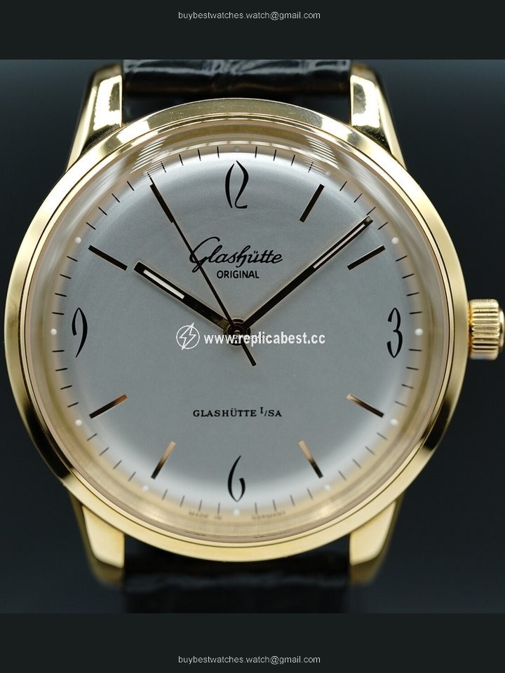 Glashutte Original Sixties Mens watch Unisex Automatic Rose gold 1-39-52-01-01-04