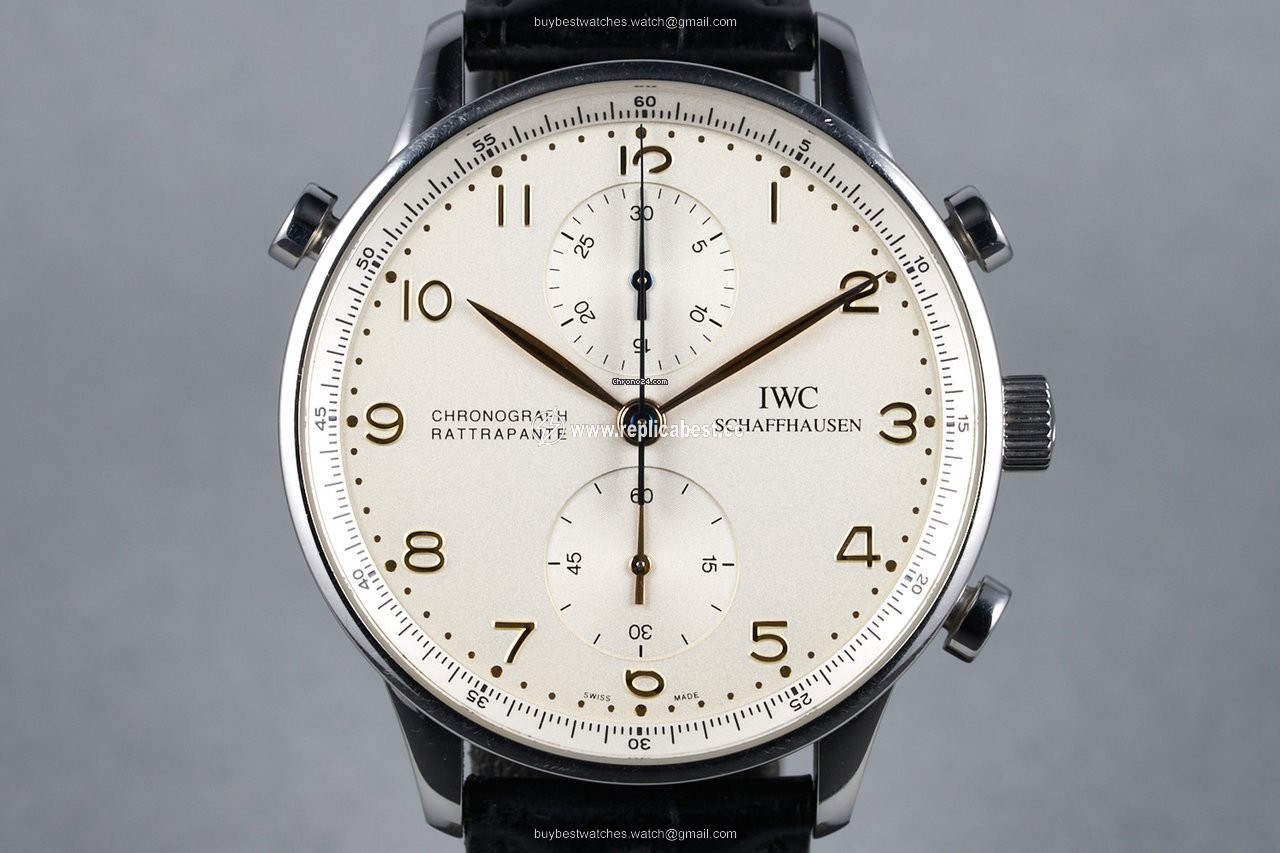 IWC Portuguese Chronograph Mens watch Unisex Manual winding Steel IW3712
