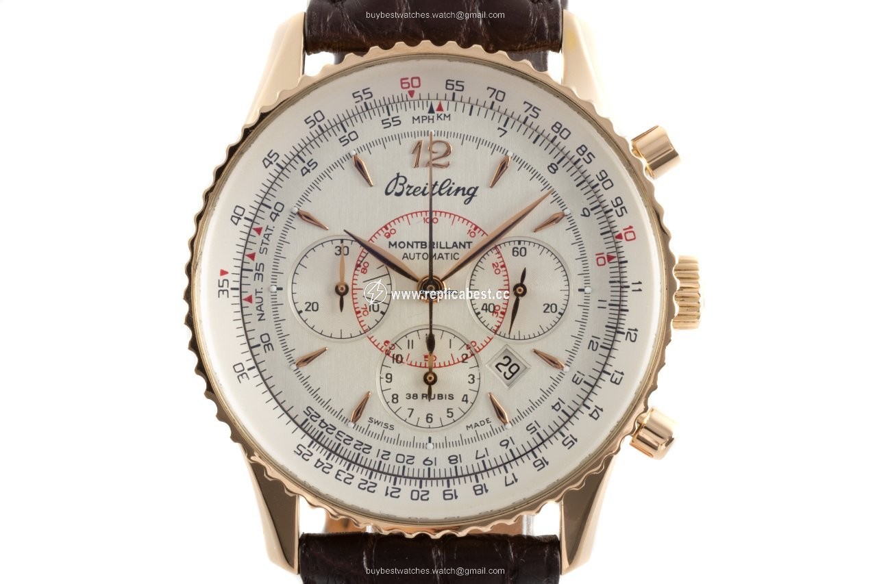Breitling Montbrillant Mens watch Unisex Automatic Yellow gold H41330