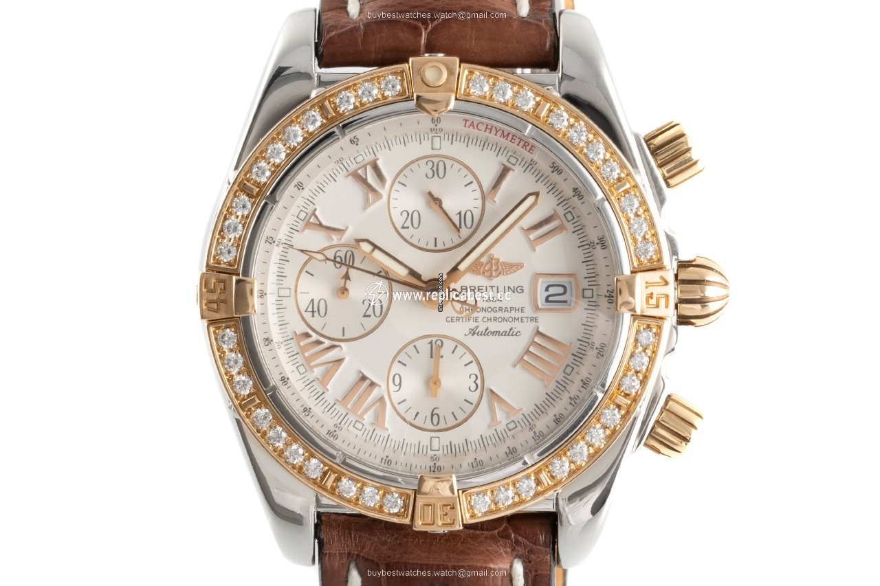 Breitling Chronomat Evolution Mens watch Unisex Automatic Gold Steel C13356
