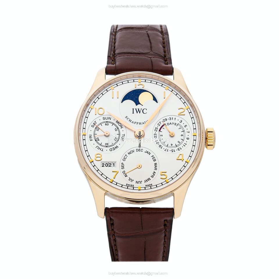 IWC Portuguese Perpetual Calendar Mens watch Unisex Automatic Rose gold IW5022-13