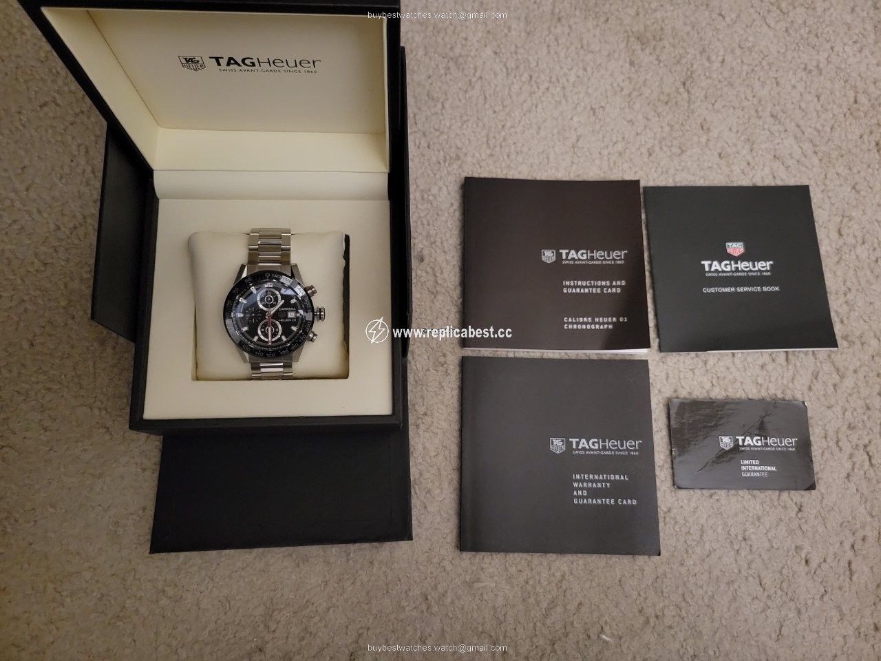 TAG Heuer Carrera Calibre HEUER 01 Mens watch Unisex Automatic Steel CAR201Z