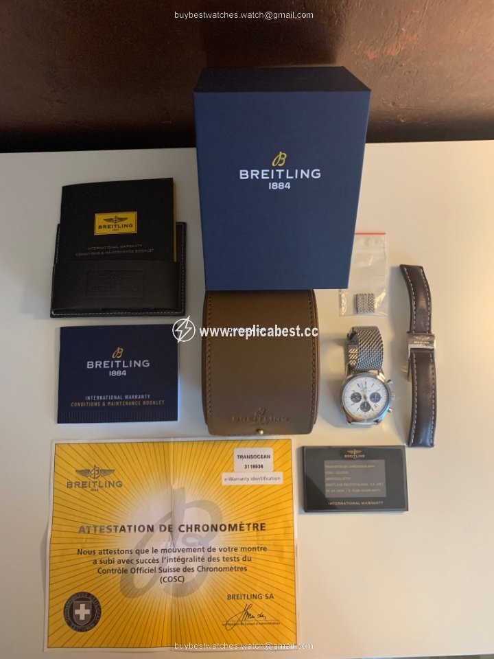 Breitling Transocean Chronograph Mens watch Unisex Automatic Steel AB015212 G724 154A