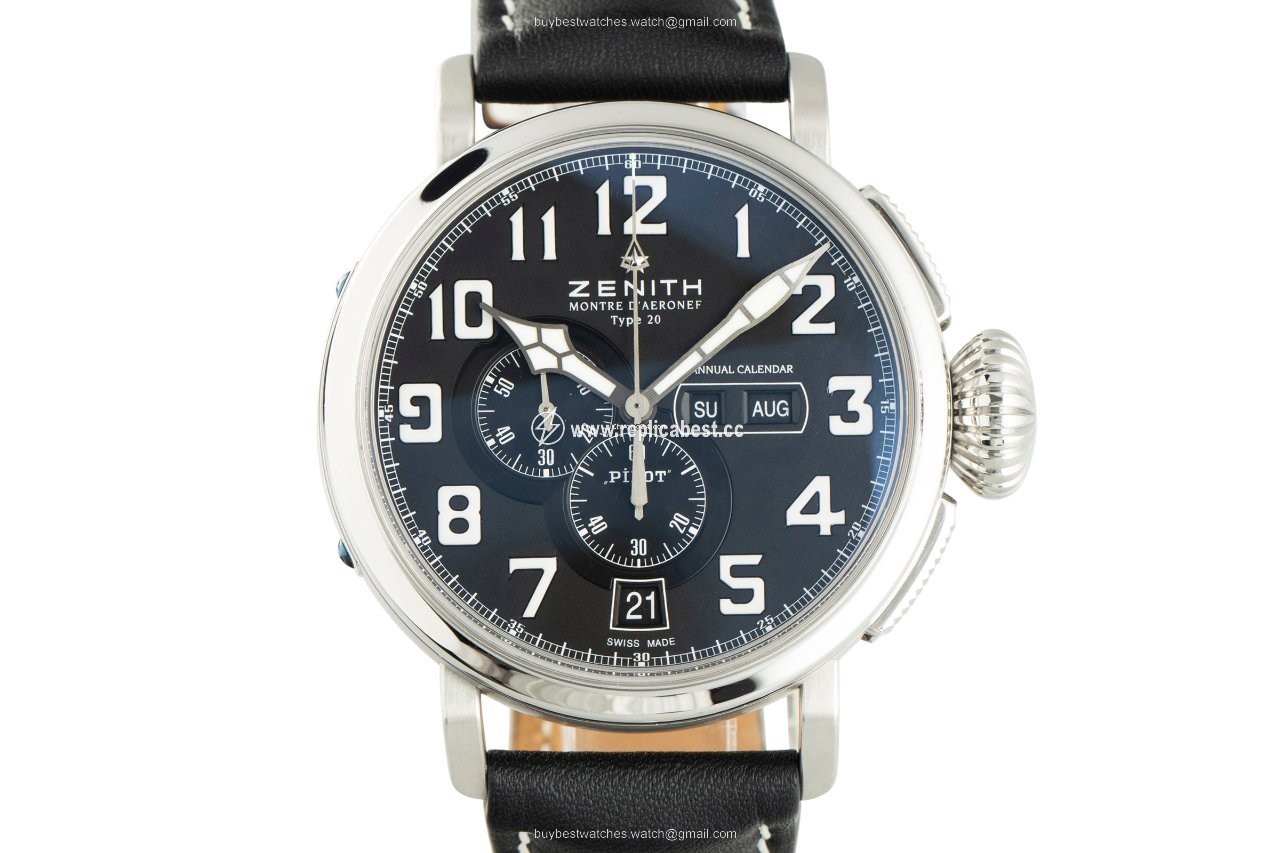 Zenith Pilot Type 20 Annual Calendar Mens watch Unisex Automatic Steel 03.2430.4054