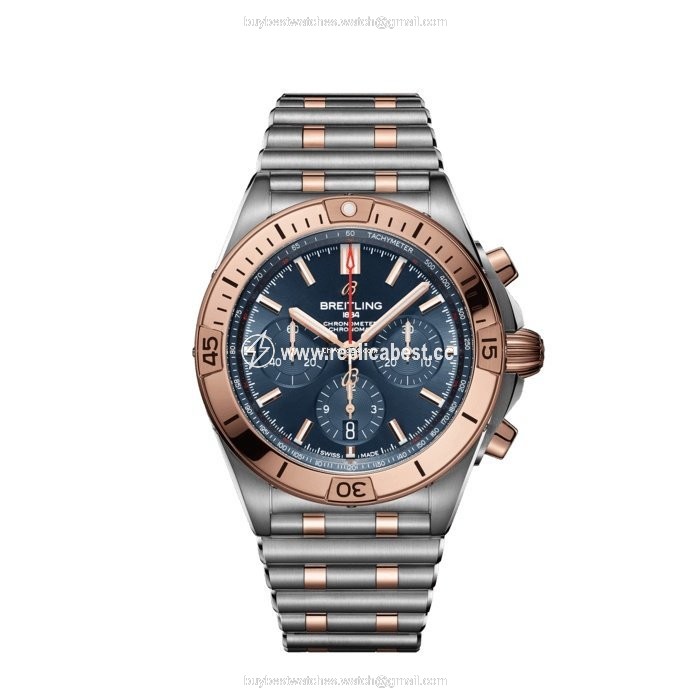 Breitling Chronomat Mens watch Unisex Automatic Gold Steel UB0134101C1U1