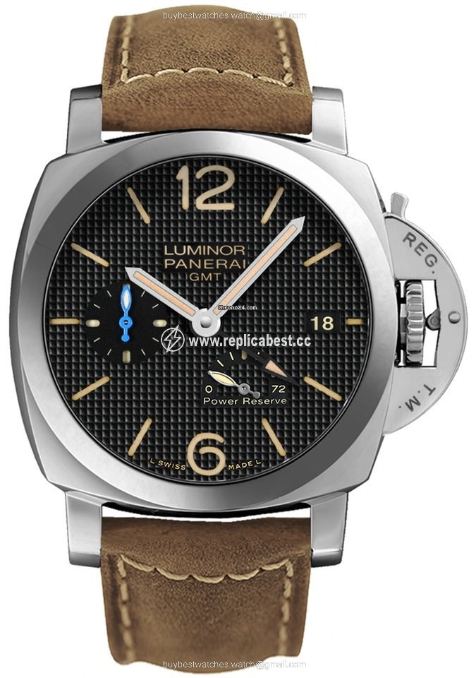 Panerai Luminor 1950 3 Days GMT Power Reserve Automatic Mens watch Unisex Automatic Steel PAM01537
