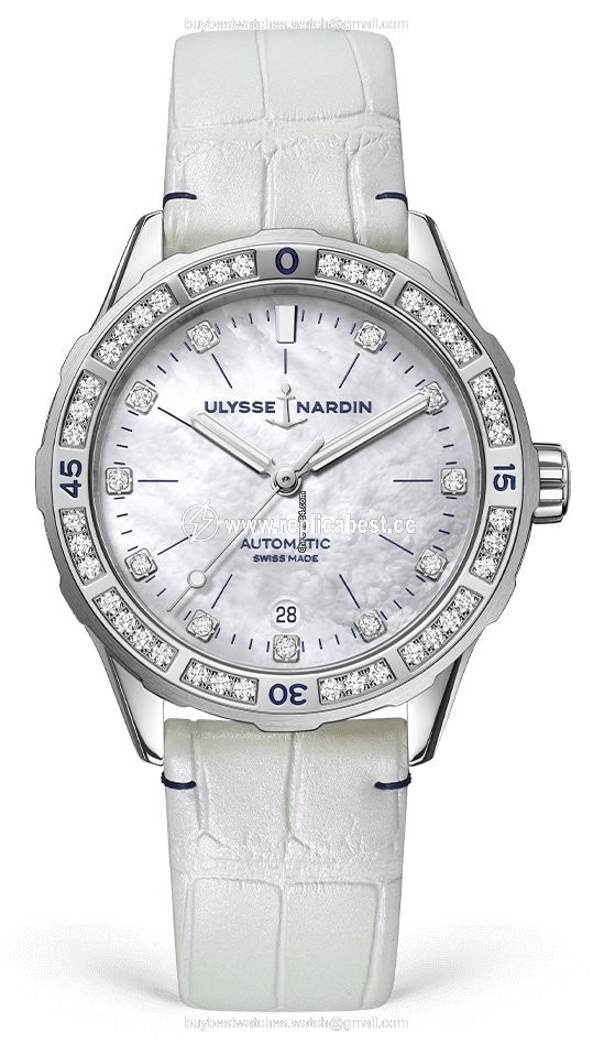 Ulysse Nardin Lady Diver Womens watch Automatic Steel 8163-182B 10