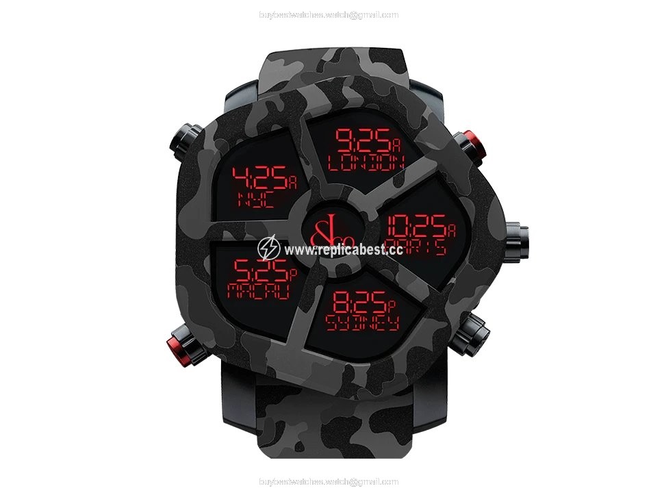 Jacob & Co. Five Time Zone Mens watch Unisex Quartz GH100.11.NS.PC.ANR4D