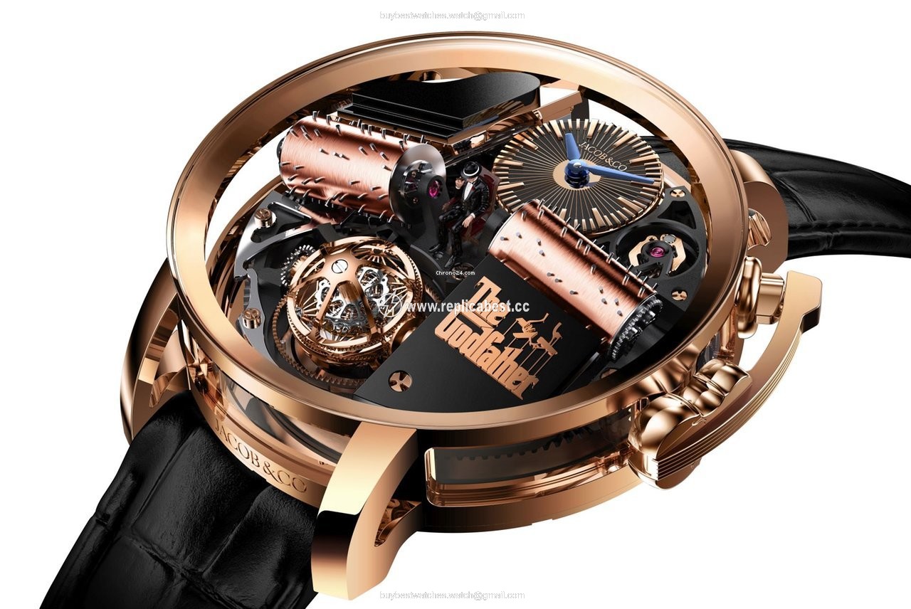 Jacob & Co. Mens watch Unisex Manual winding Rose gold OP110.40.AG.AB.A